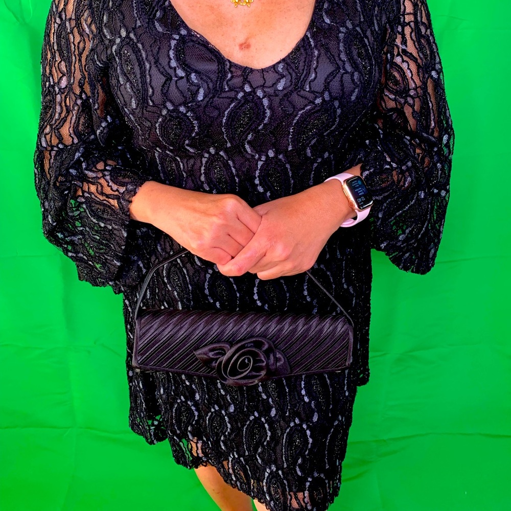 Glamour Black Blouse Dress